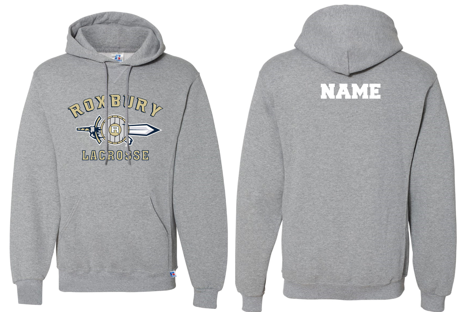Roxbury Lax Cotton Hoodie - Grey