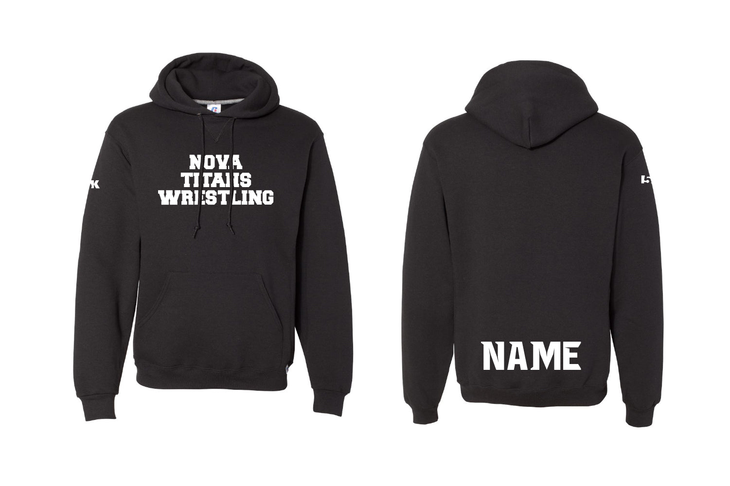 Nova Titans Wrestling Cotton Hoodie - Black
