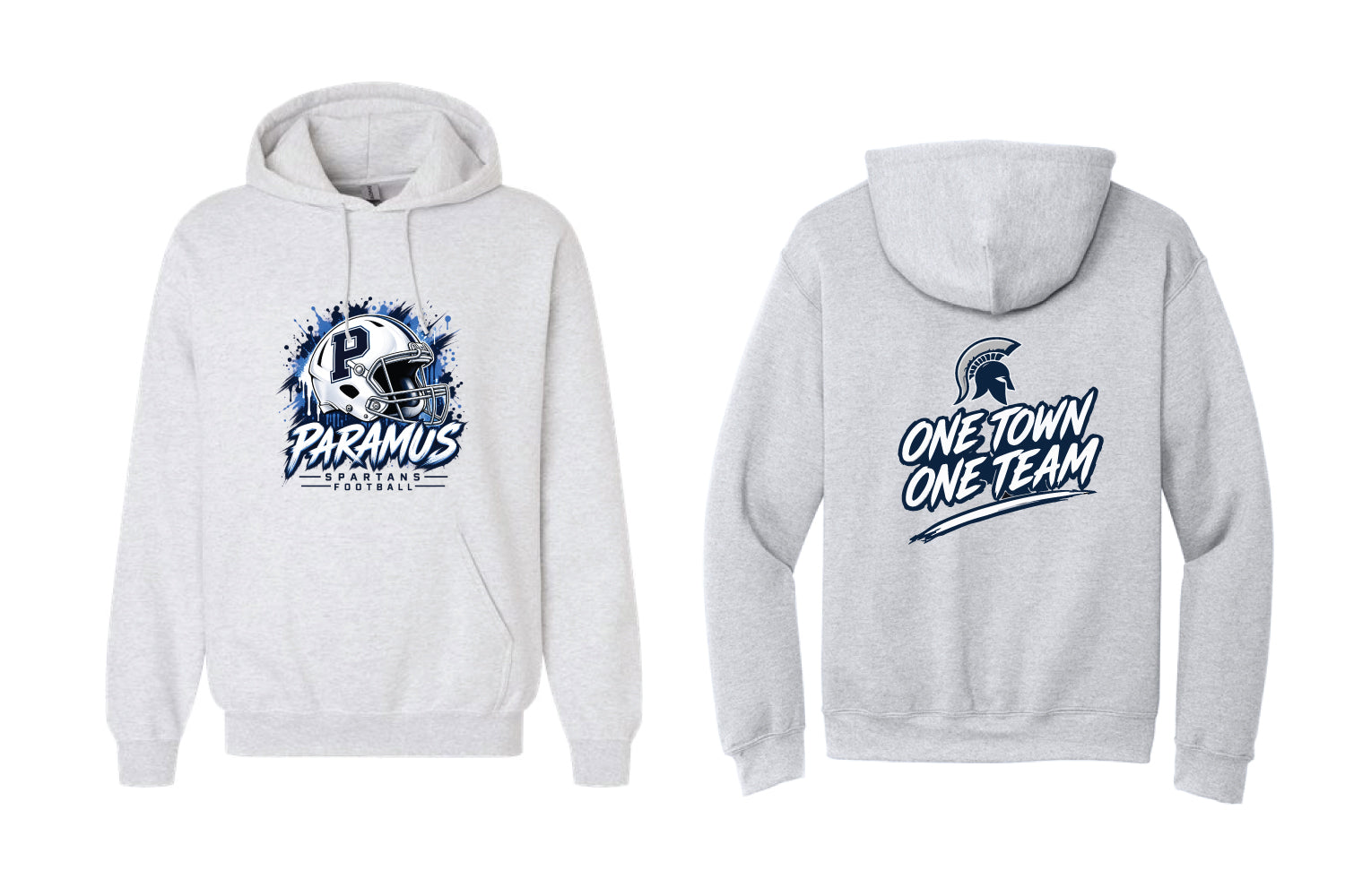 Paramus Rec Football Cotton Hoodie - Ash (One Town One Team)