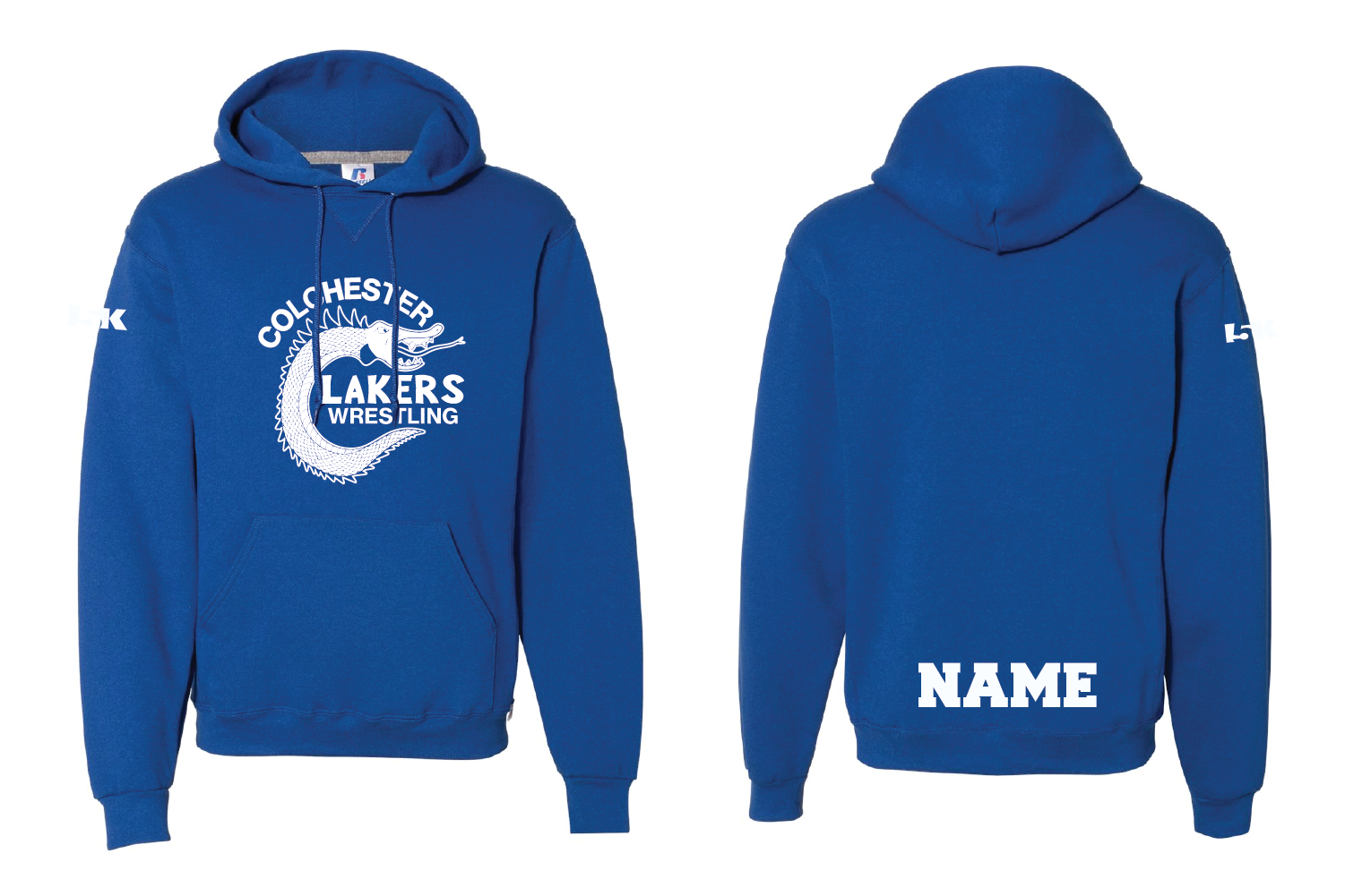 Lakers Wrestling Cotton Hoodie - Royal