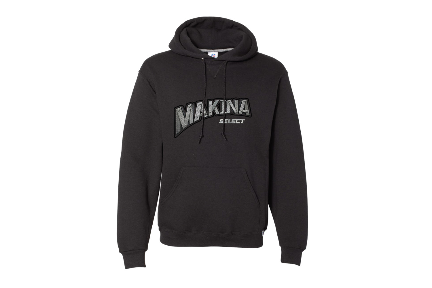 Makina Select Baseball Cotton Hoodie - Black