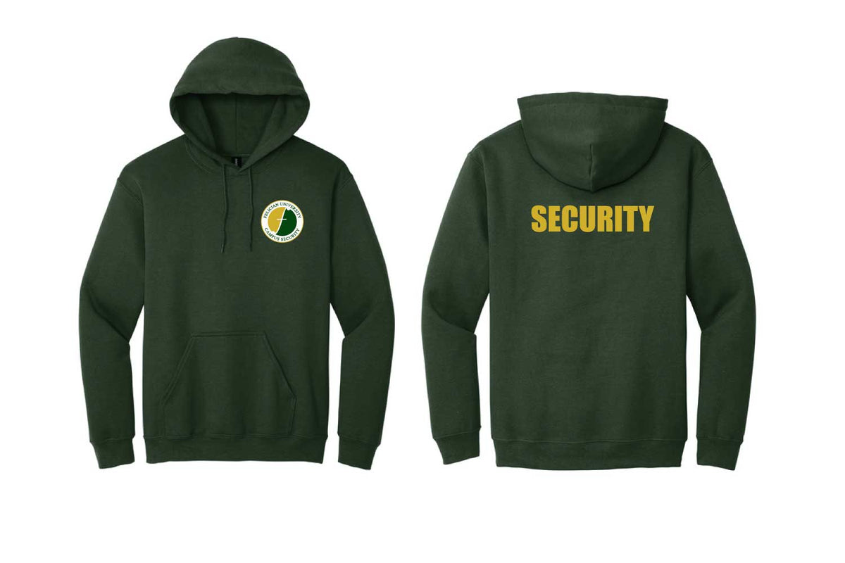 Felician University Campus Security Cotton Hoodie - Forest Green