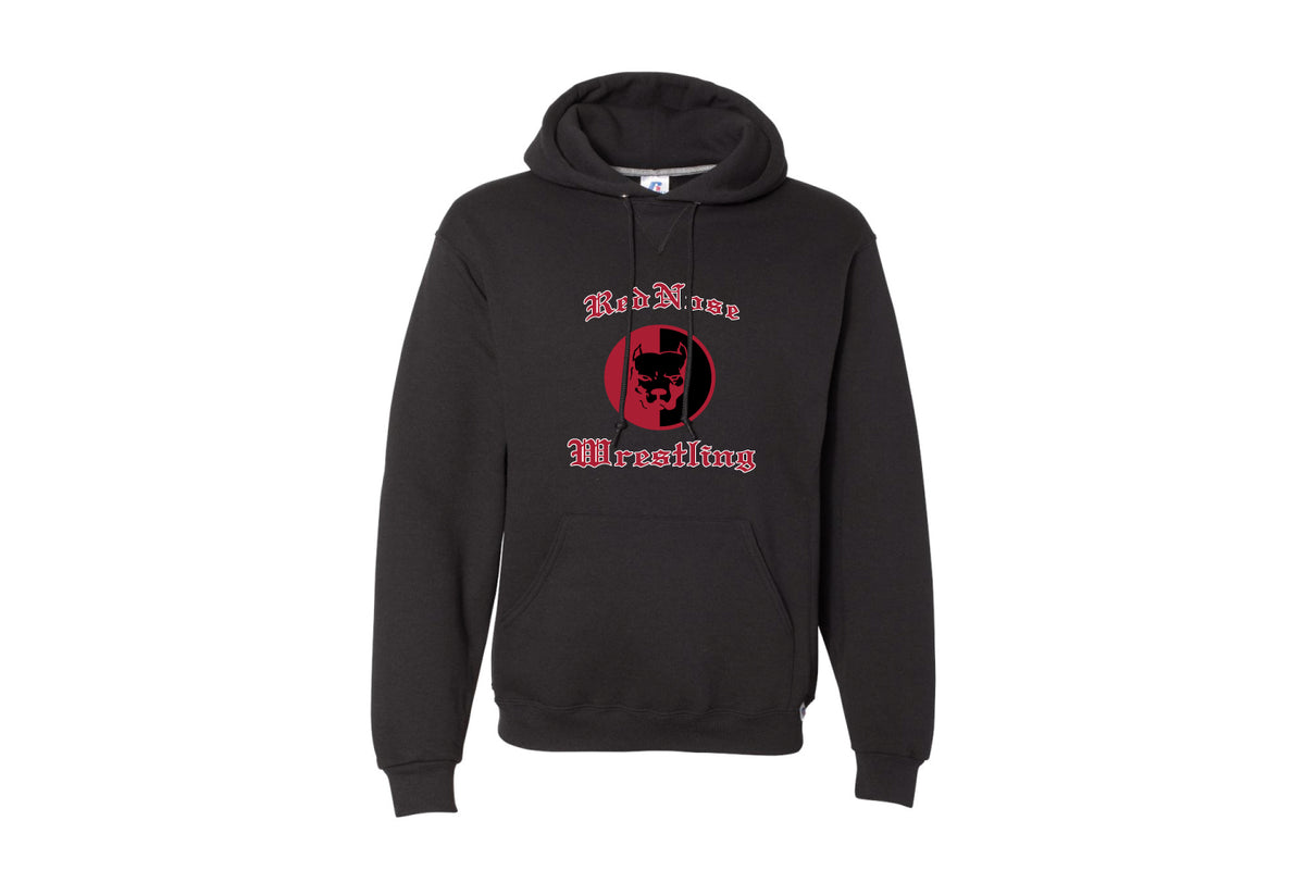 Red Nose Cotton Hoodie - Black