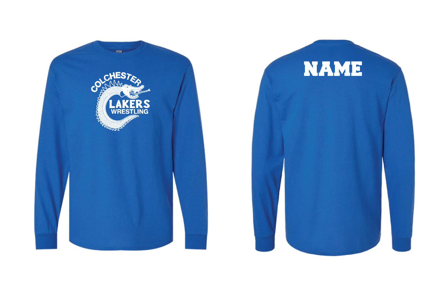 Lakers Wrestling Cotton Long Sleeve Shirt - Royal