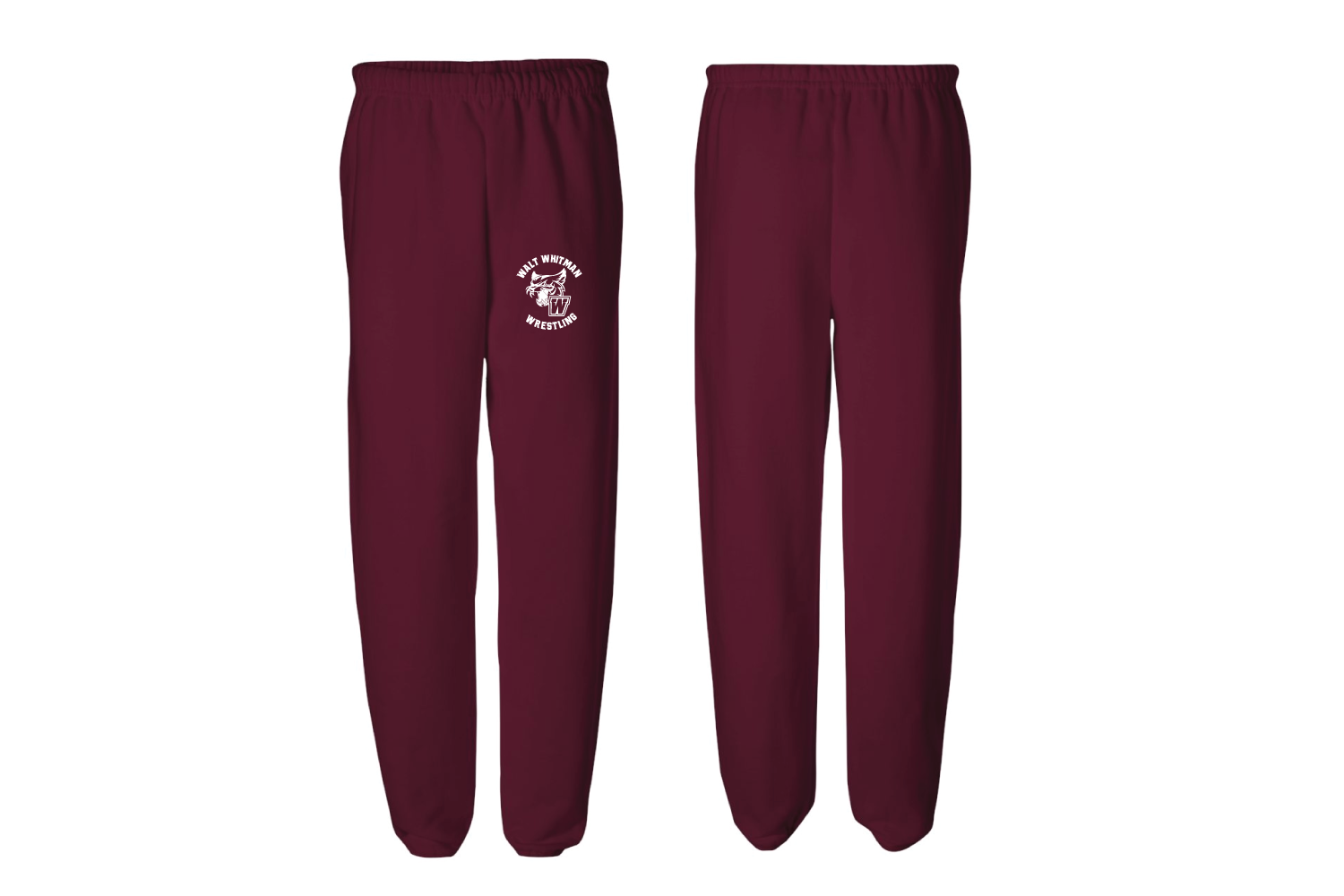Wildcats Wrestling Cotton Sweatpants - Maroon
