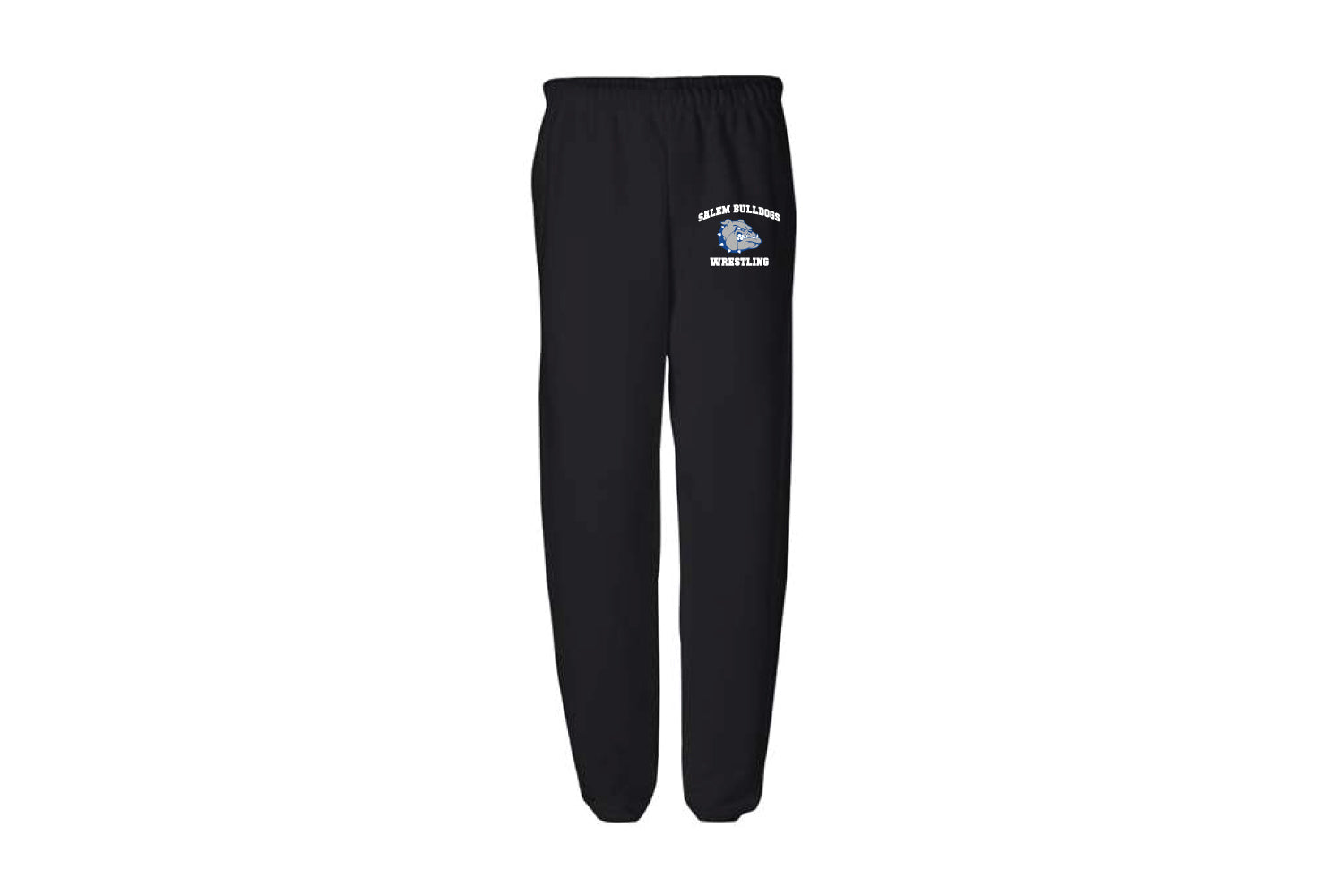 Salem Bulldogs Wrestling Cotton Sweatpants - Black