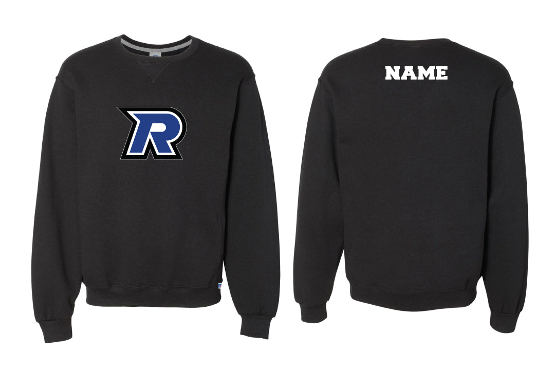 Tri-Town Renegades Cotton Crewneck Sweatshirt - Black (Design 1)