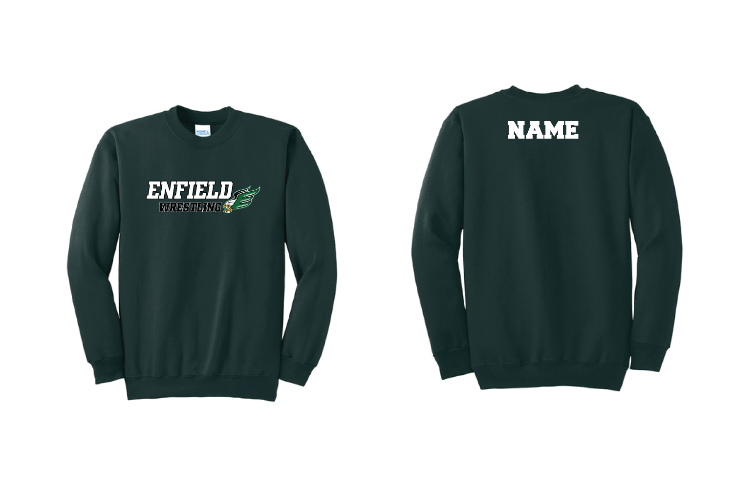 Enfield Youth Wrestling Cotton Sweatshirt - Forest Green