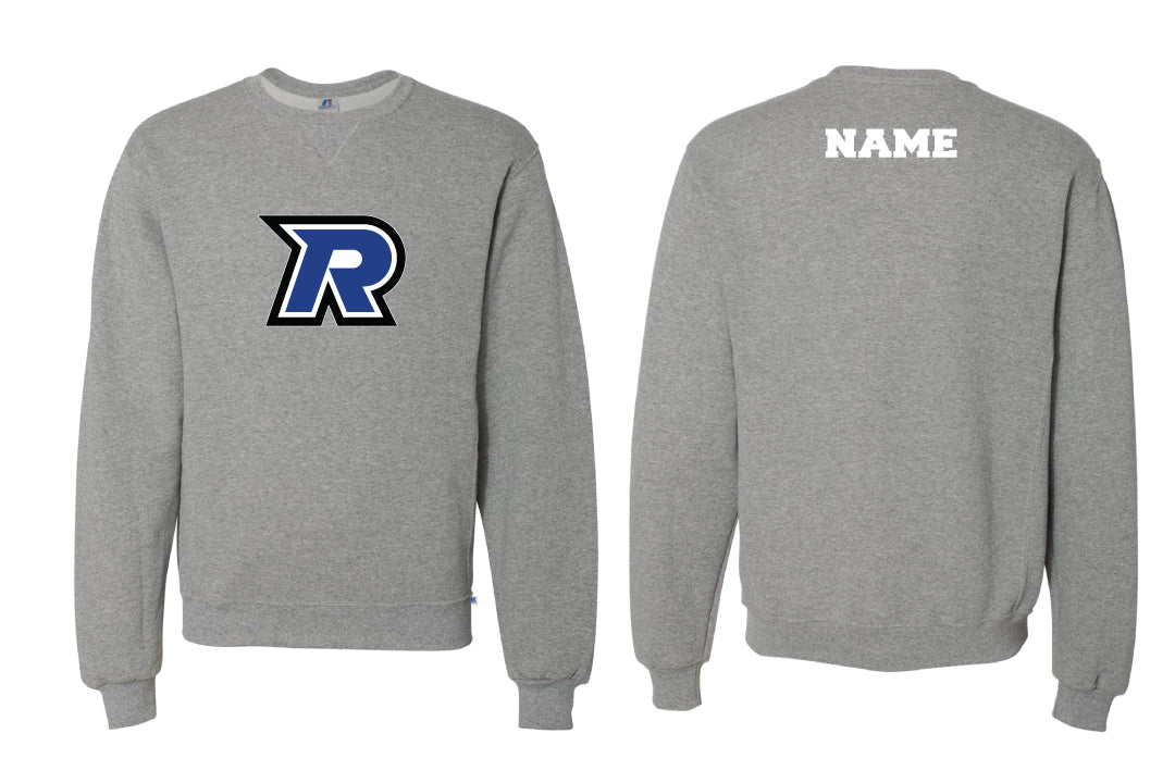 Tri-Town Renegades Cotton Crewneck Sweatshirt - Grey (Design 1)