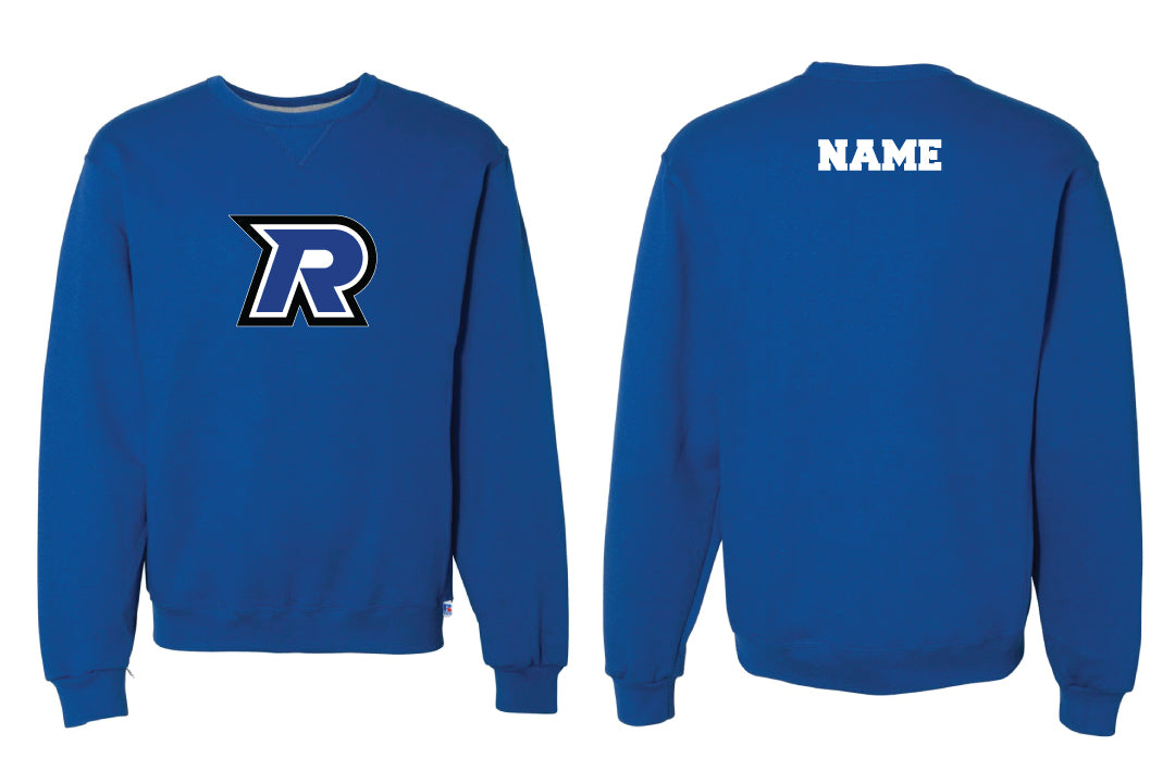 Tri-Town Renegades Cotton Crewneck Sweatshirt - Royal (Design 1)