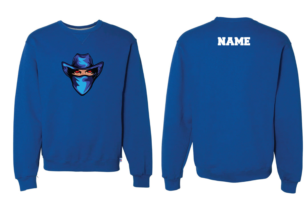 Tri-Town Renegades Cotton Crewneck Sweatshirt - Royal (Design 2)