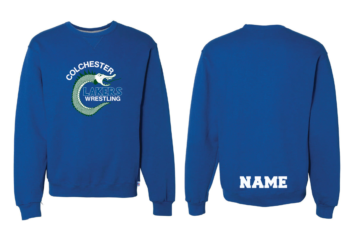 Lakers Wrestling Cotton Crewneck Sweatshirt - Royal