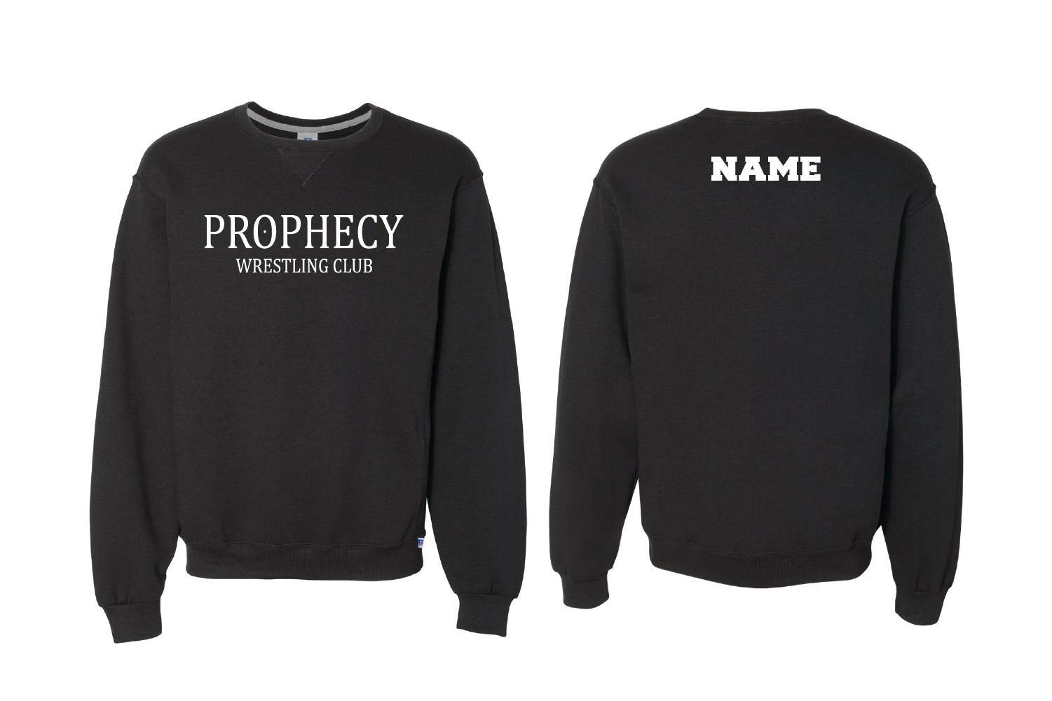 Prophecy Wrestling Club Cotton Crewneck Sweatshirt - Black