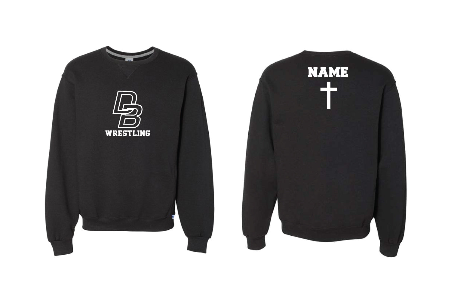 Don Bosco Prep Wrestling Cotton Crewneck Sweatshirt - Black