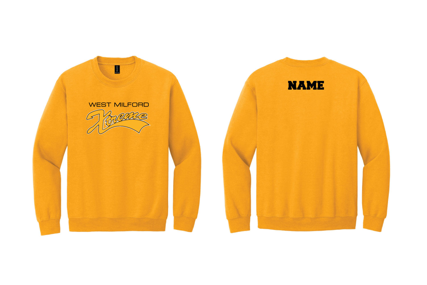 WM Xtreme Softball Cotton Crewneck Sweatshirt - Gold