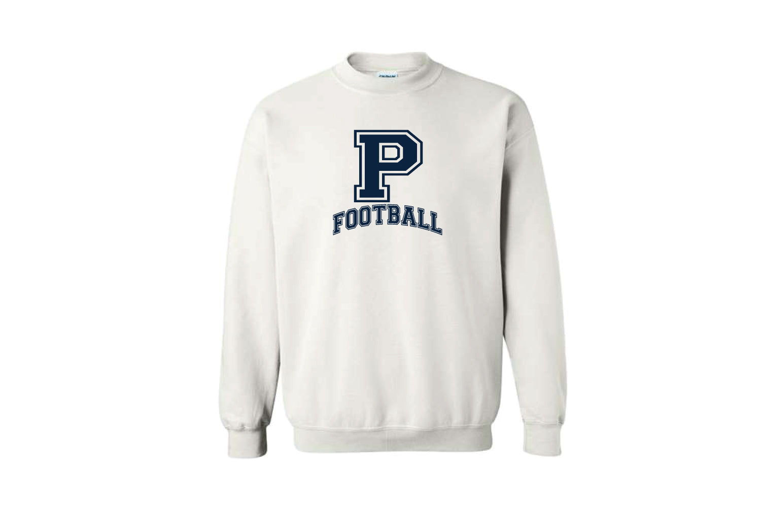 Paramus Football Cotton Crewneck Sweatshirt - White