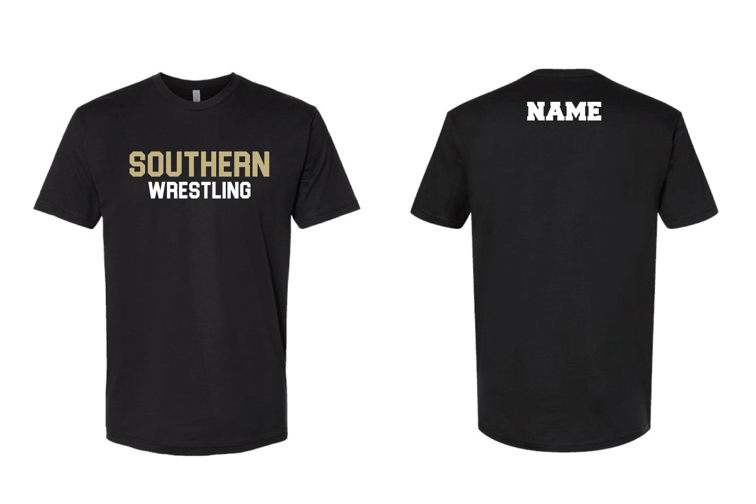 Southern Rams Wrestling Cotton Crew Tee - Black