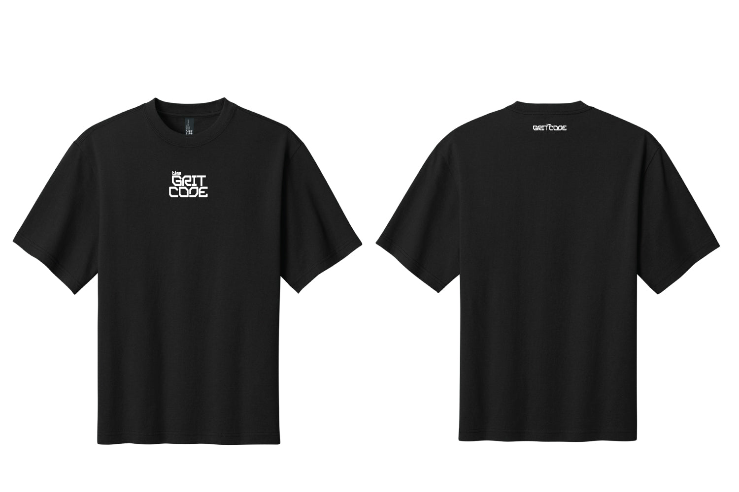 The Grit Code Oversized T-Shirt - Black