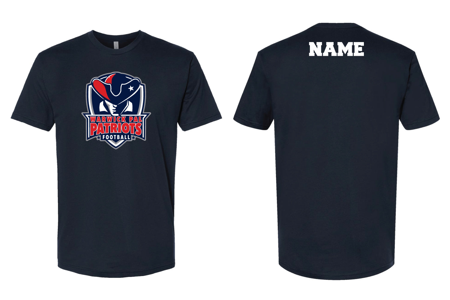 Warwick Pal Football Cotton Crew Tee - Navy