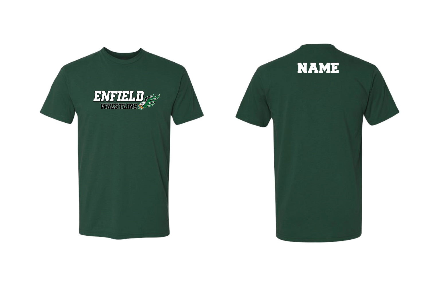 Enfield Youth Wrestling Cotton Crew Tee - Forest Green