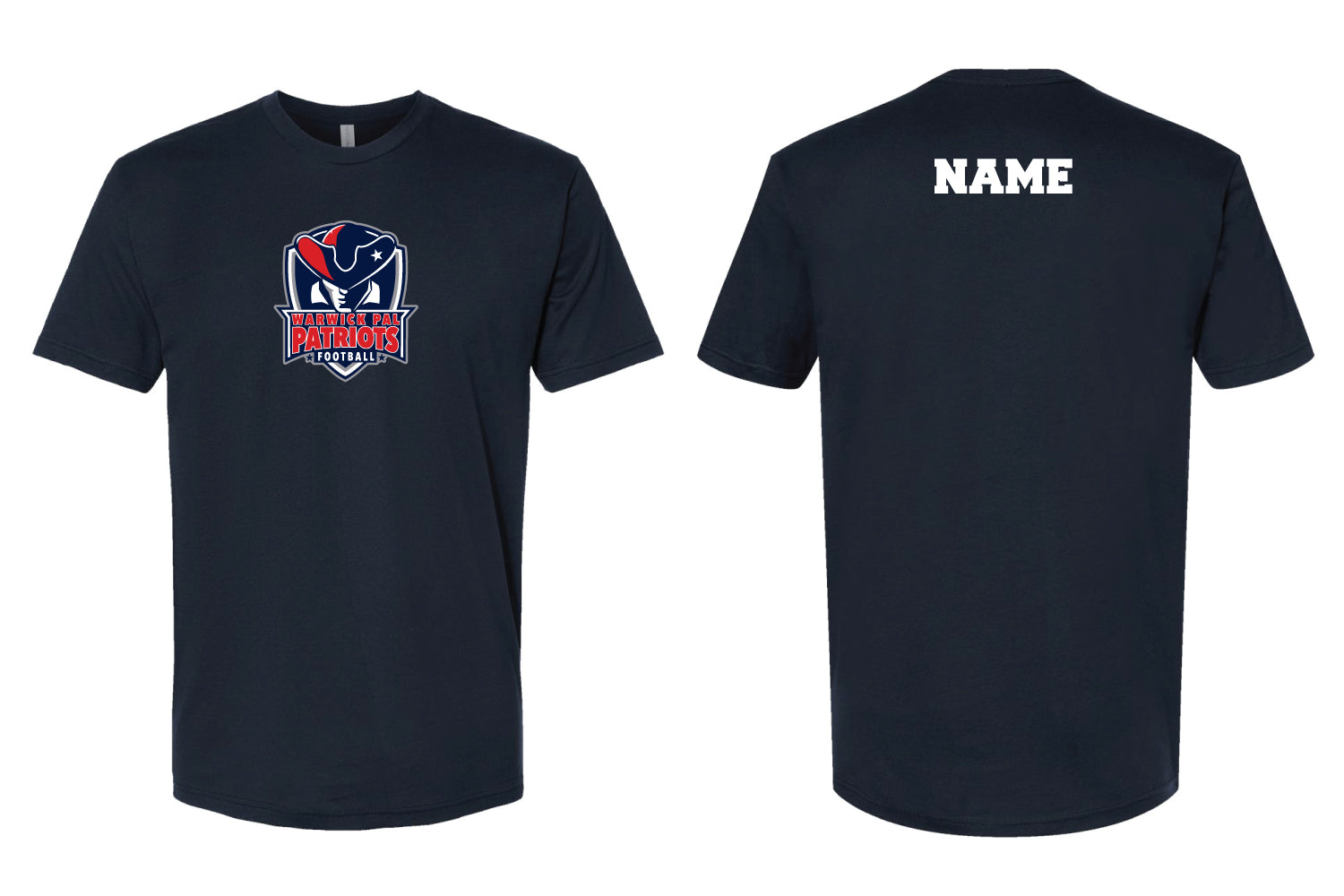 Warwick Pal Football Cotton Crew Tee - Navy