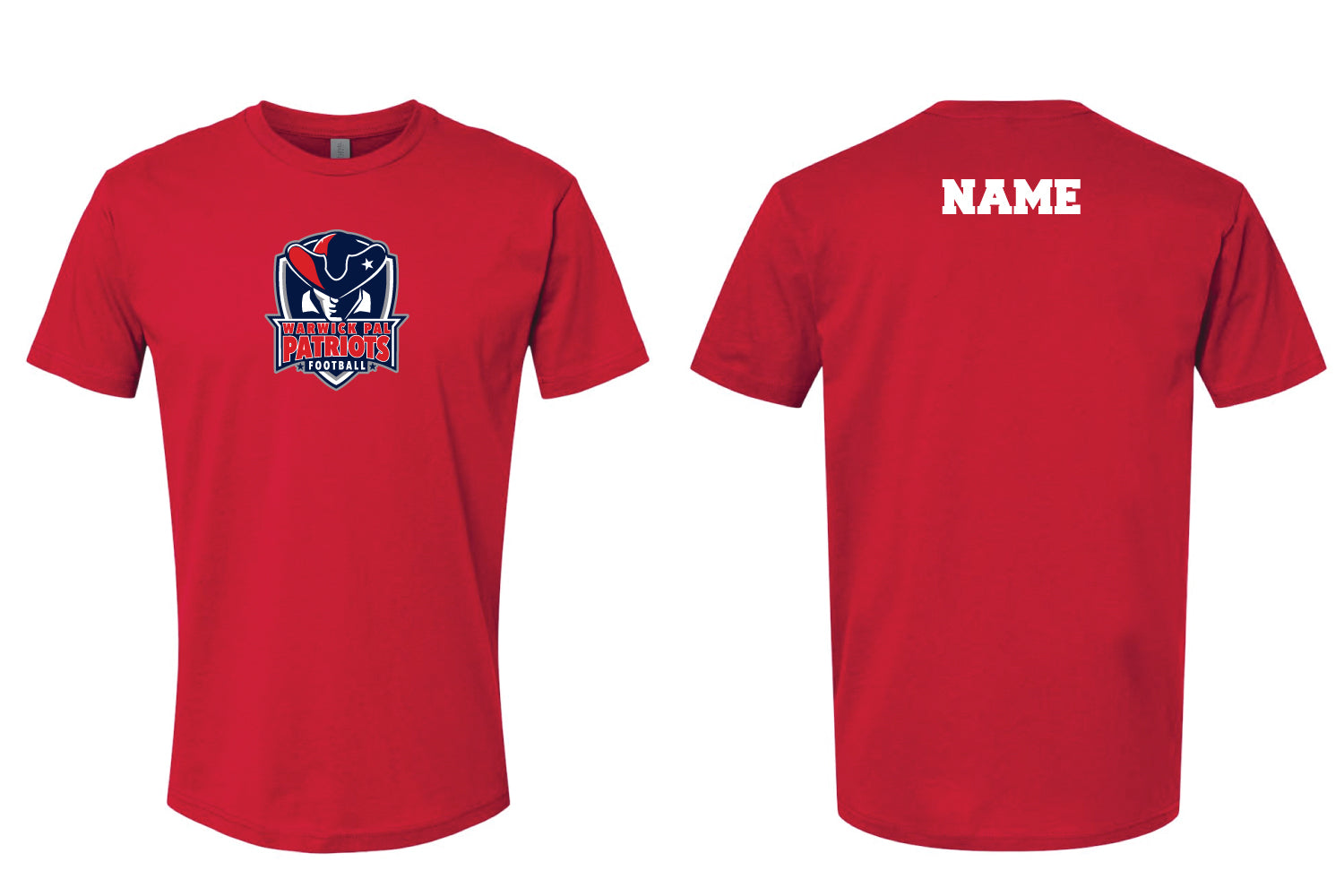 Warwick Pal Football Cotton Crew Tee - Red