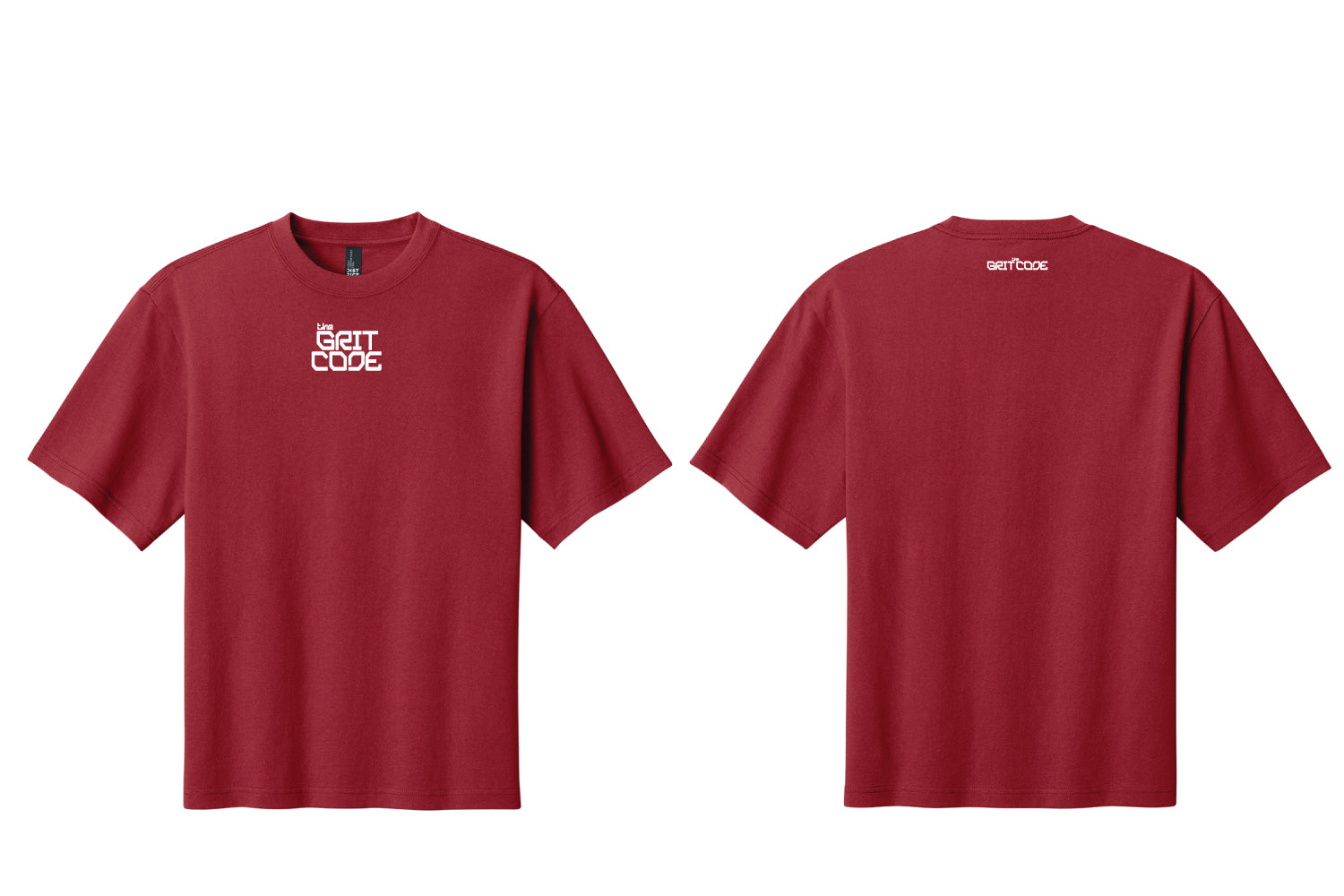 The Grit Code Oversized T-Shirt - Red