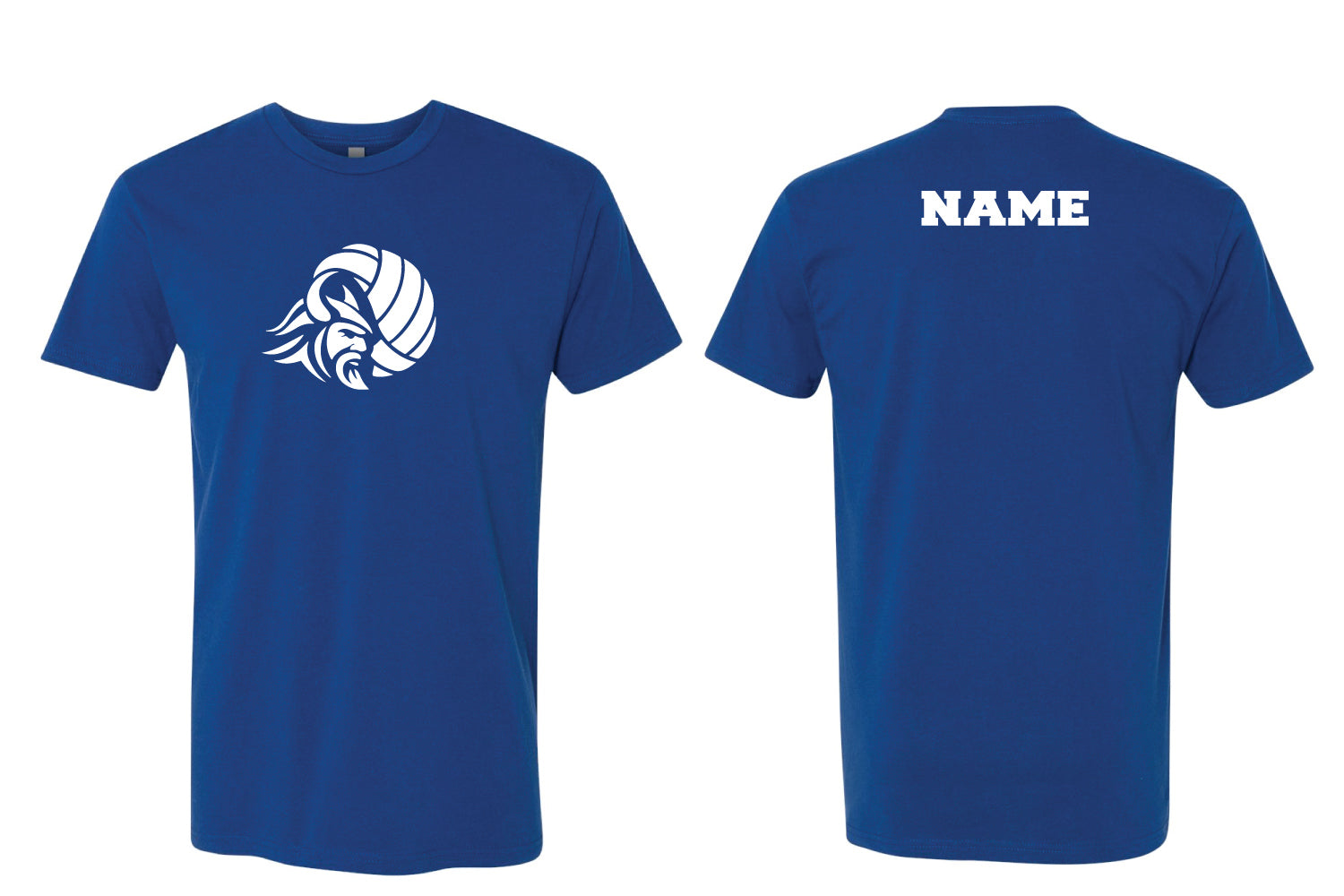 NVD Volleyball Cotton Crew Tee Design 1 - Royal