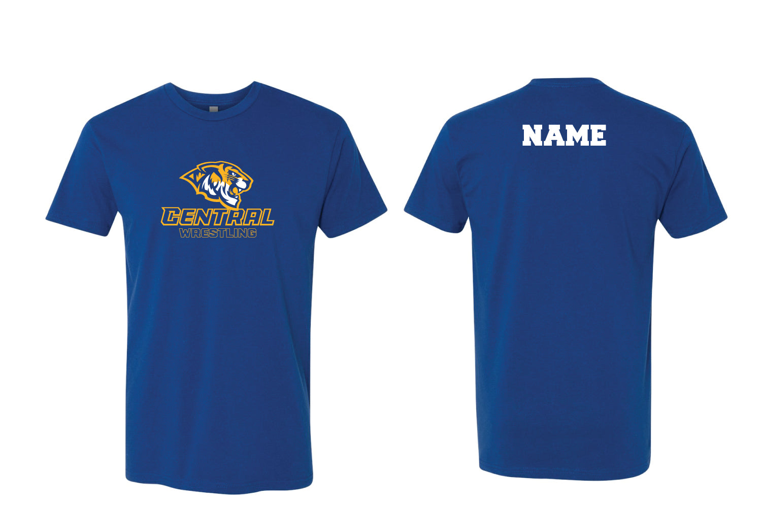 Central Wrestling Cotton Crew Tee - Royal