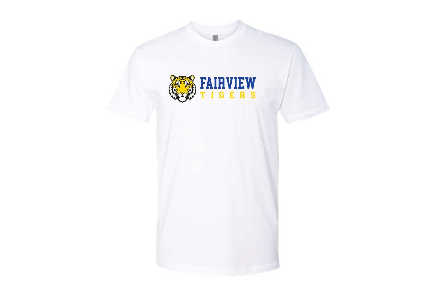 Fairview Public Schools Cotton Crew Tee - Design 2 - White
