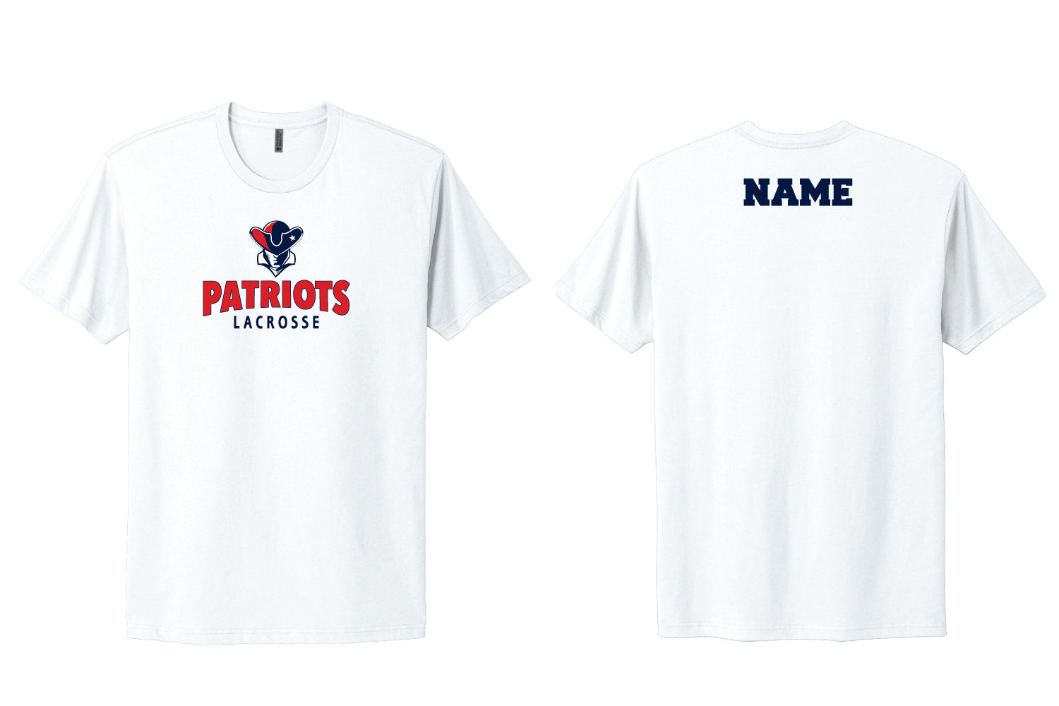 Warwick Pal Patriots Lax Cotton Crew Tee - White