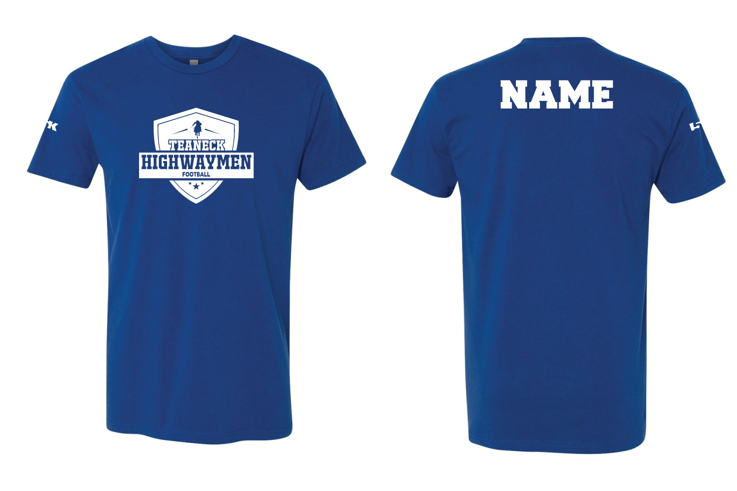 Teaneck Football Basic Cotton Crew Tee - Royal