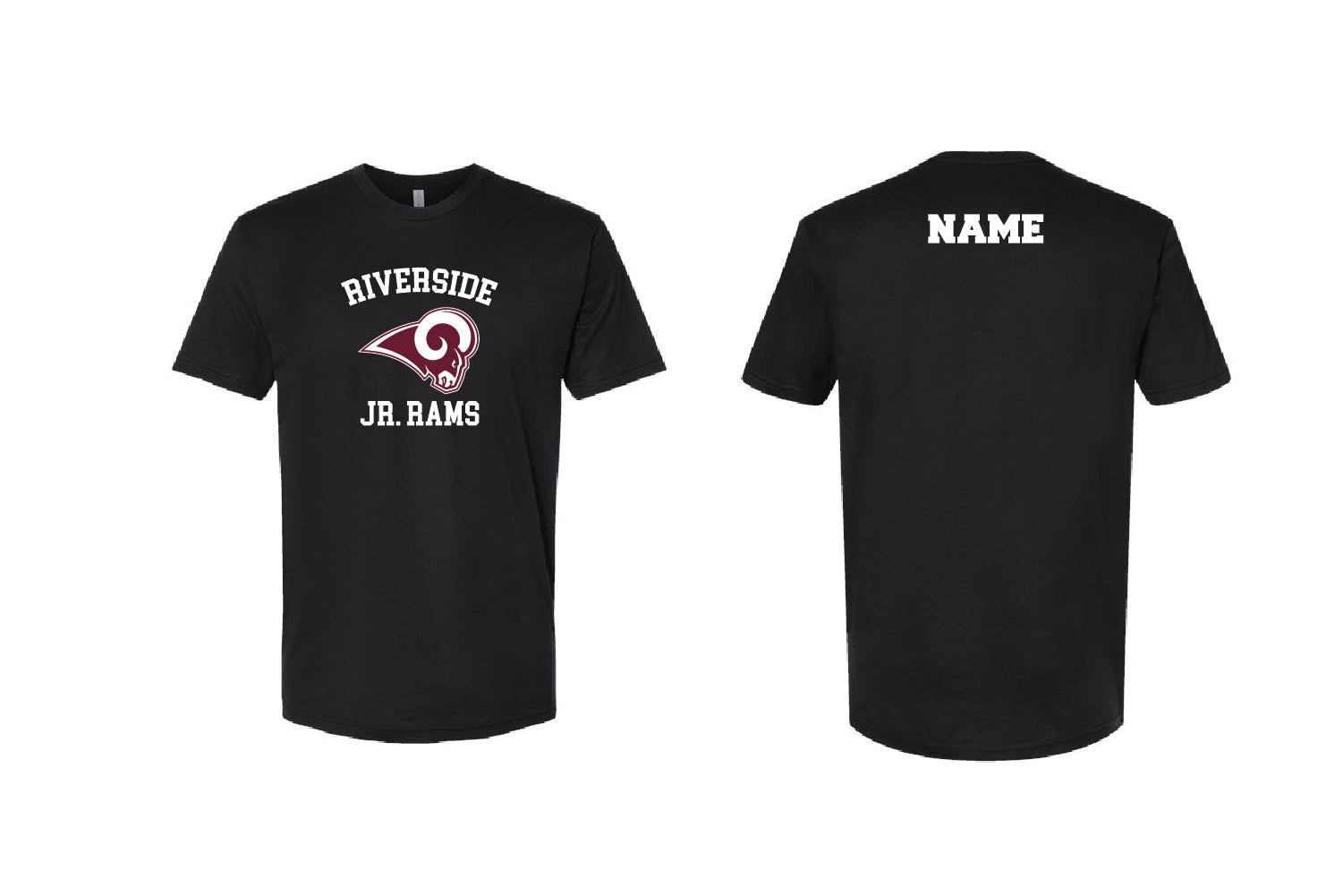Riverside Wrestling Cotton Crew Tee - Black