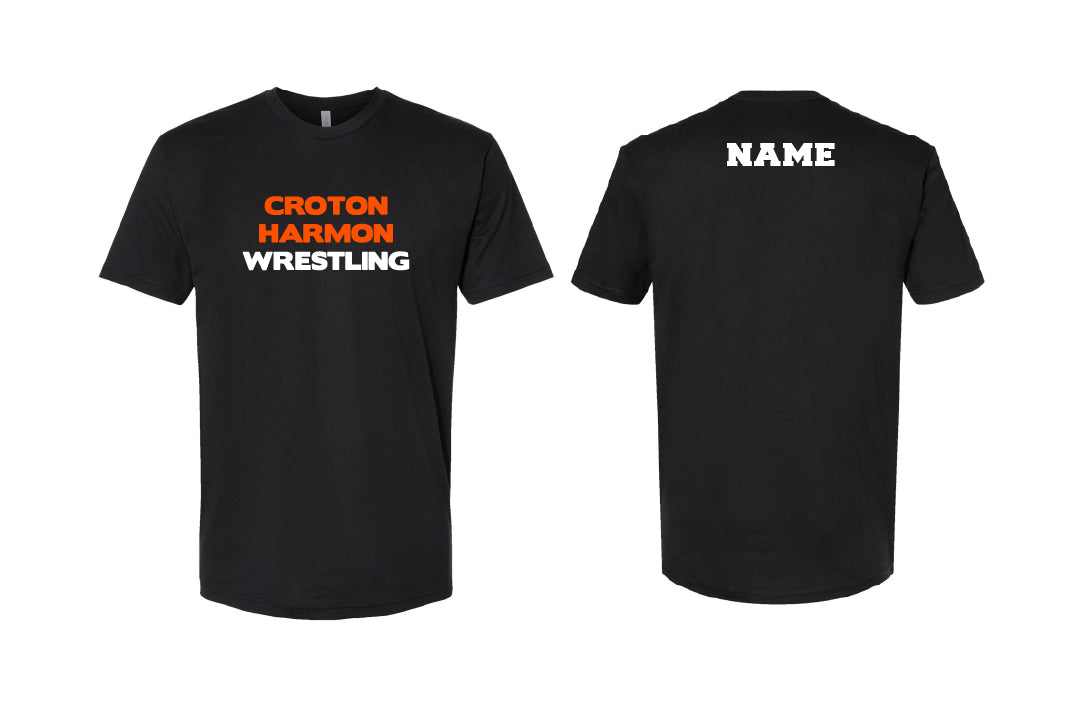 Croton Harmon Wrestling Cotton Crew Tee - Black