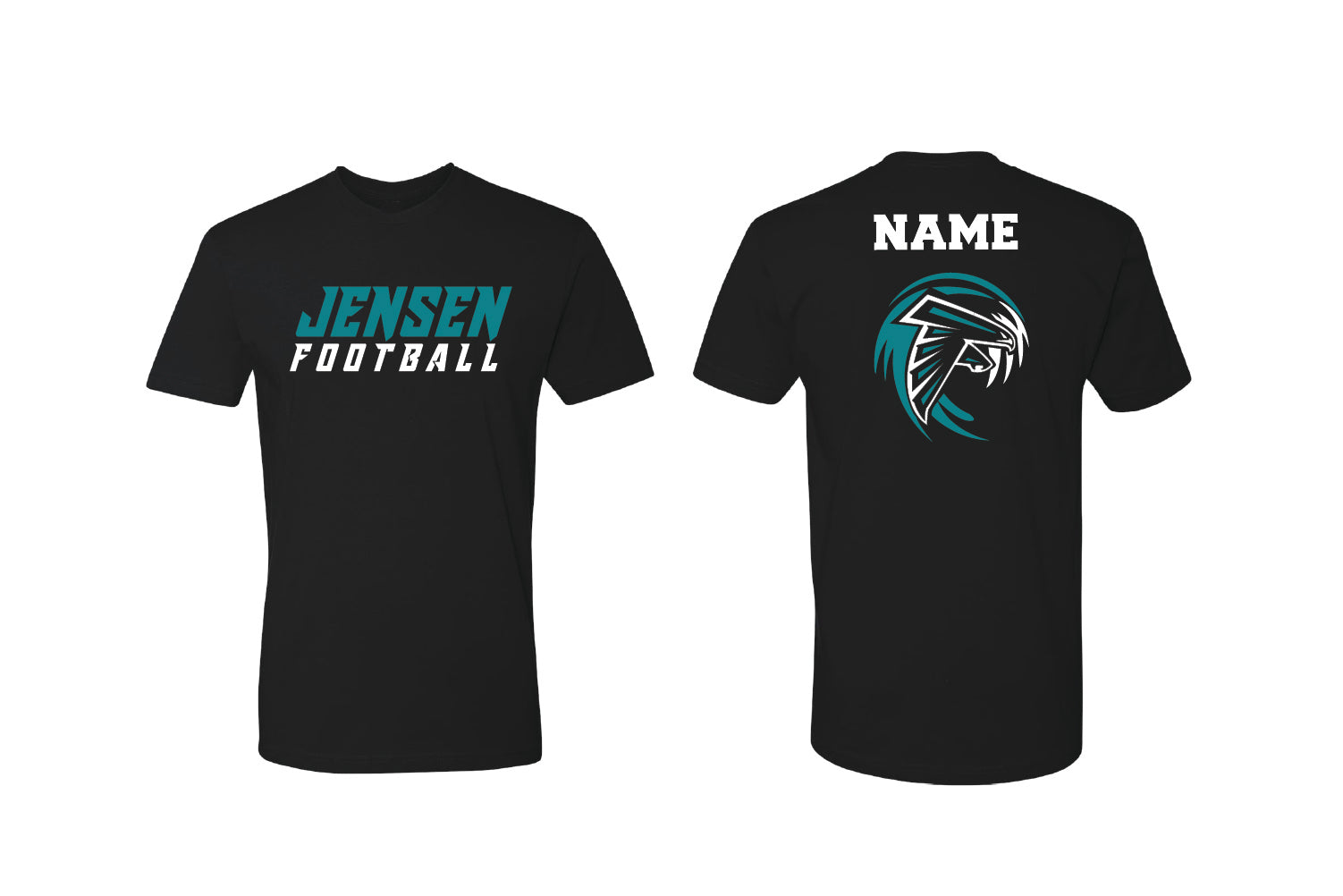 Jensen Beach Football Cotton Crew Tee - Black