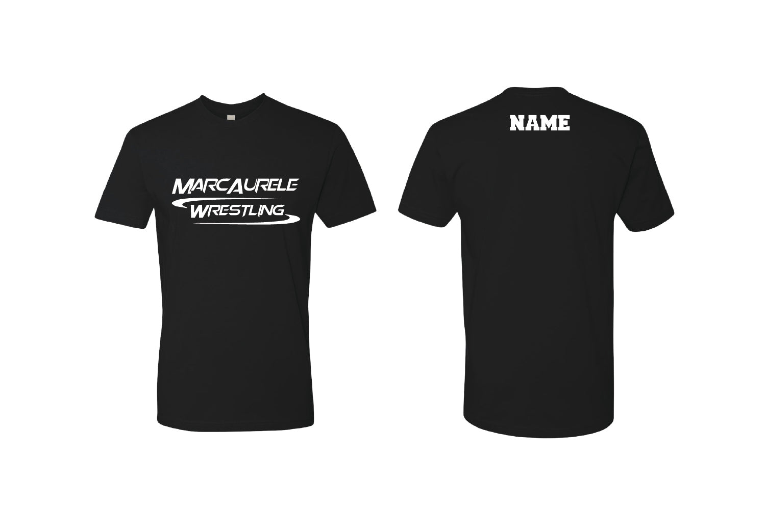 Marcaurele Wrestling Cotton Crew Tee - Black
