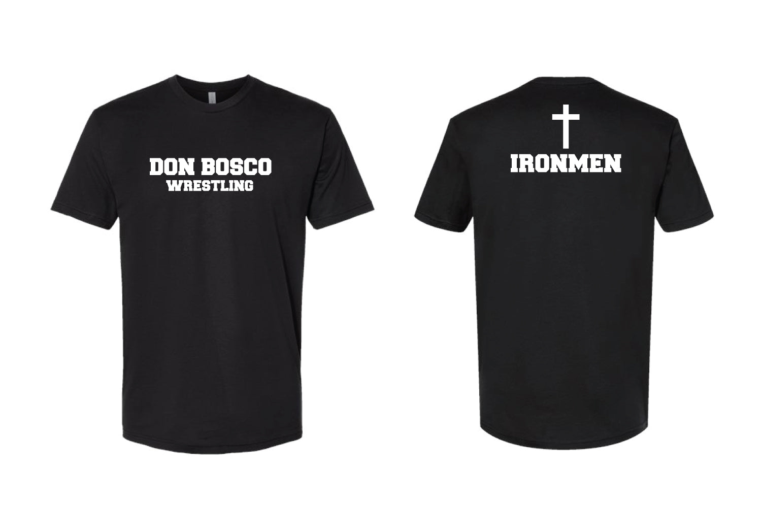 Don Bosco Prep Wrestling Cotton Crew Tee - Black