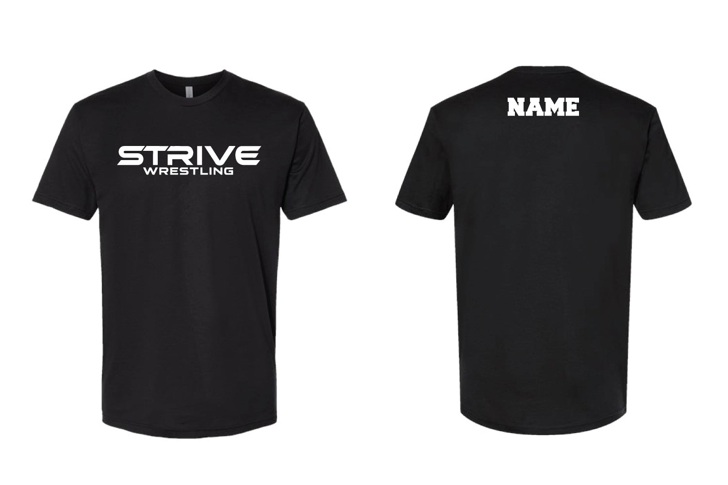 Strive Wrestling Cotton Crew Tee - Black