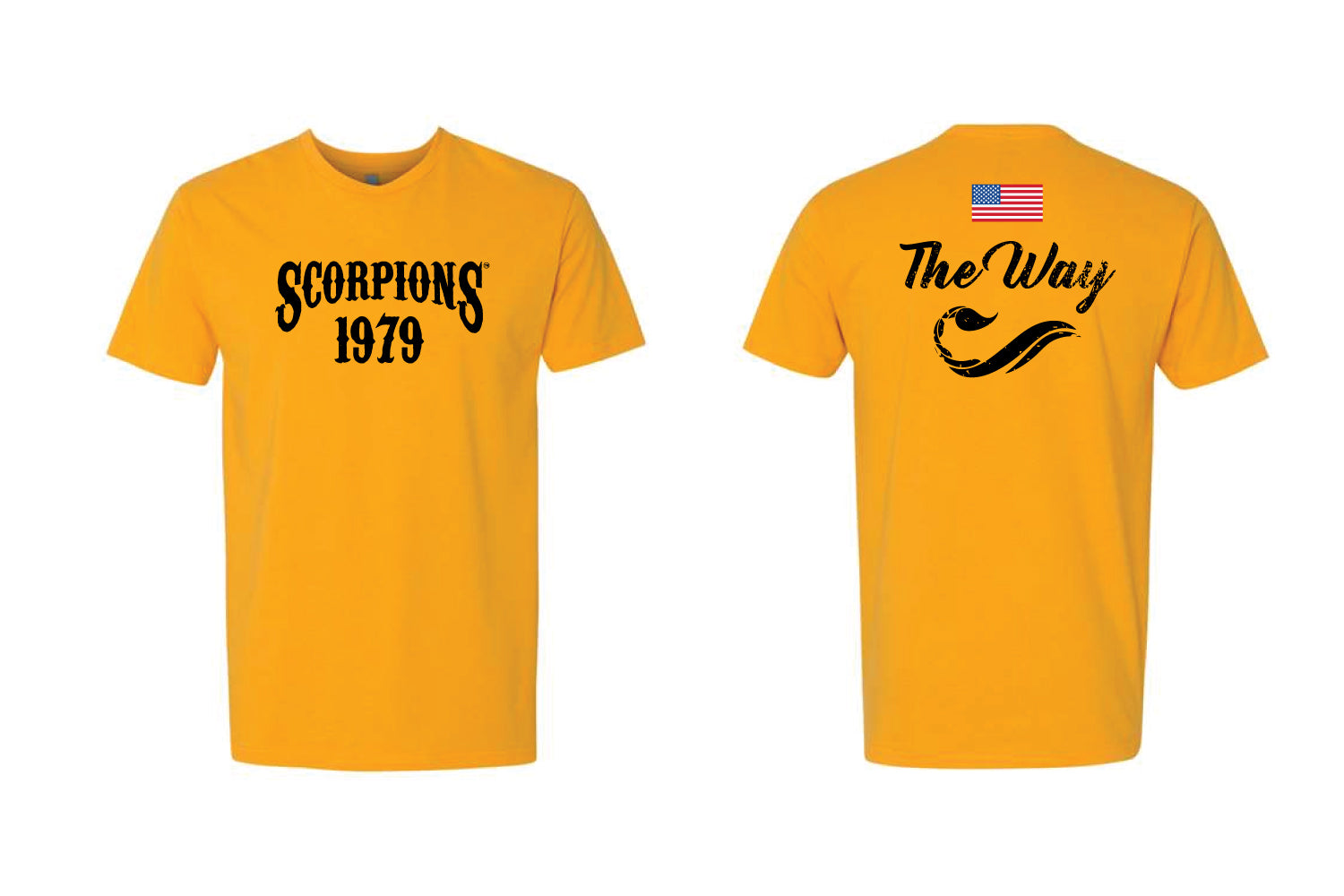 [NEW] Scorpions Wrestling Cotton Crew Tee - Gold (Design 3)