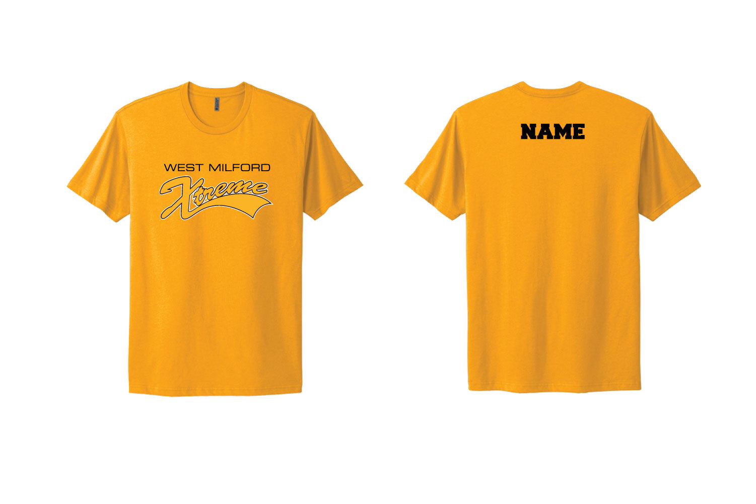 WM Xtreme Softball Cotton Crew Tee - Gold