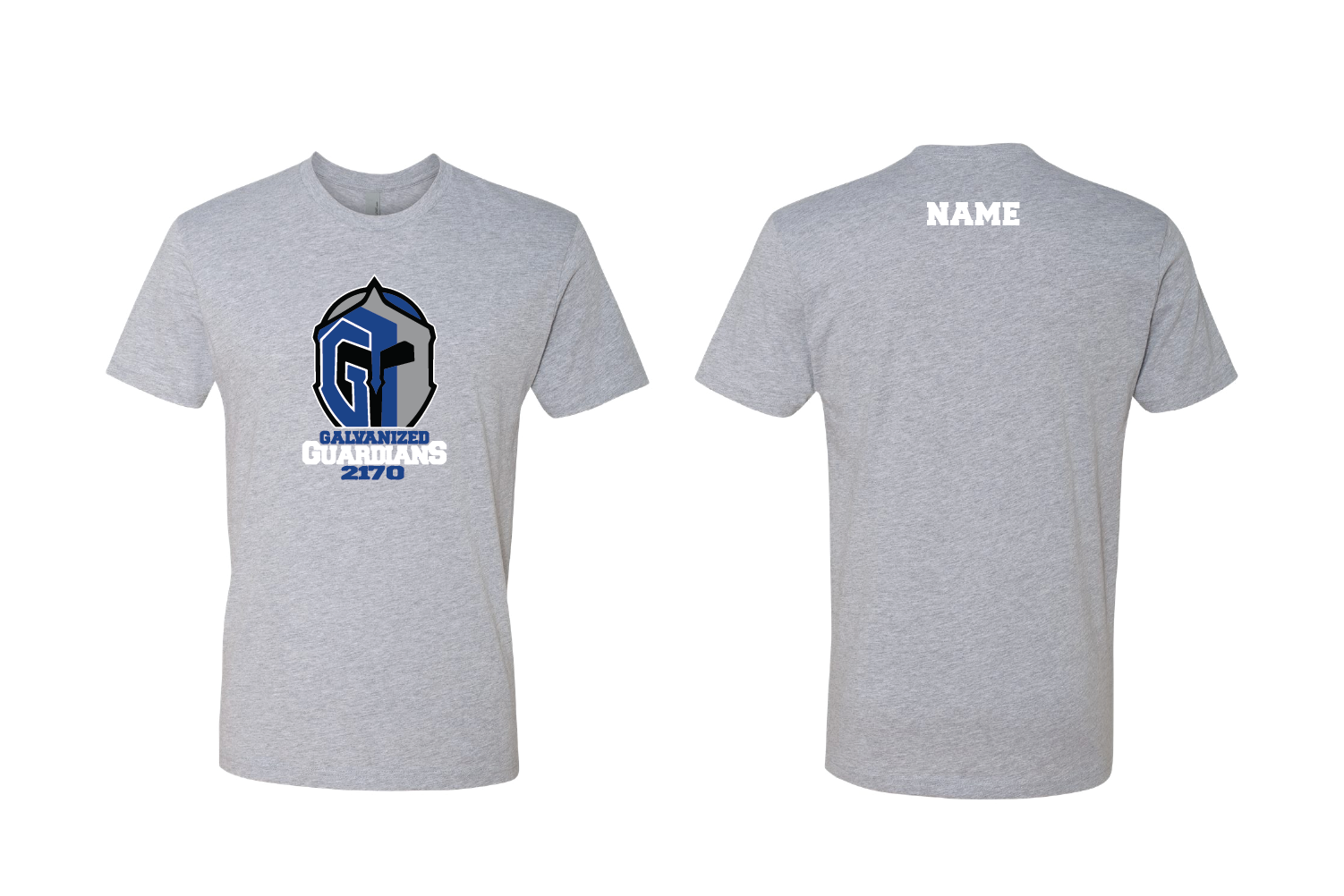 Glastonbury Robotics Cotton Crew Tee - Gray