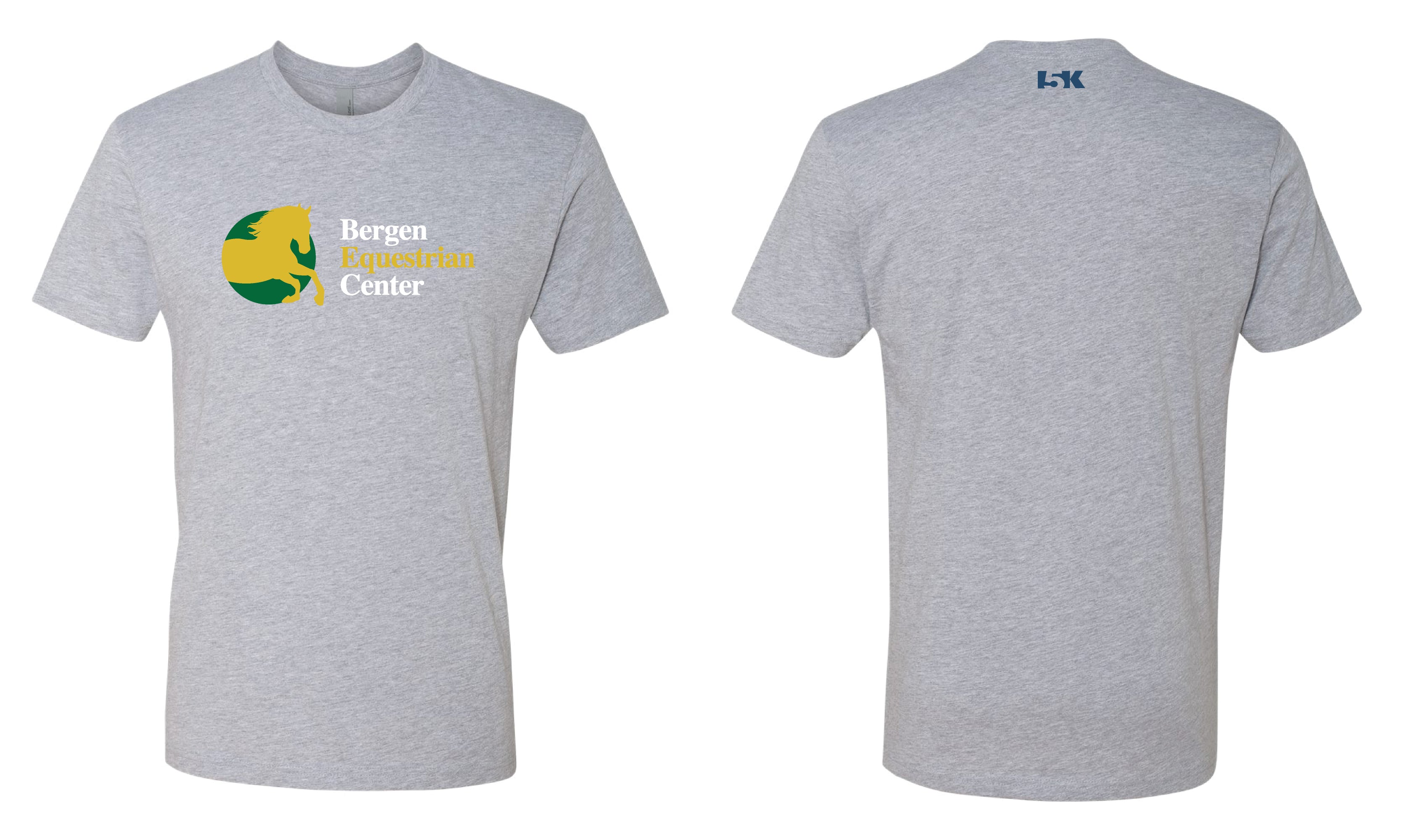 Bergen Equestrian Cotton Crew Tee - Grey
