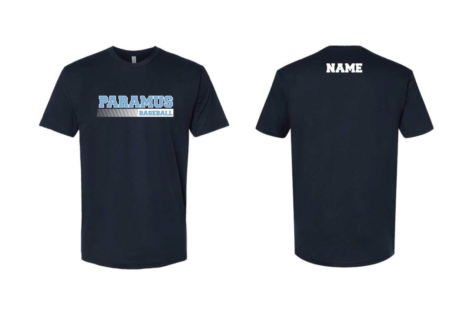 Paramus Baseball Cotton Crew Tee - Navy (Design 2)