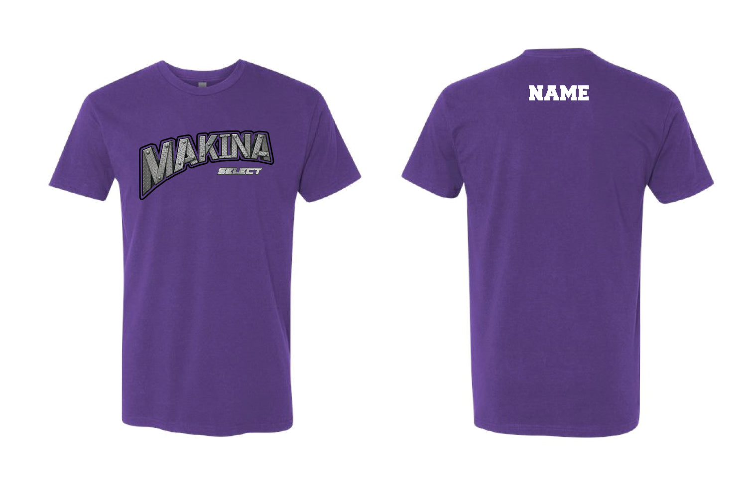 Makina Select Baseball Cotton Crew Tee - Purple