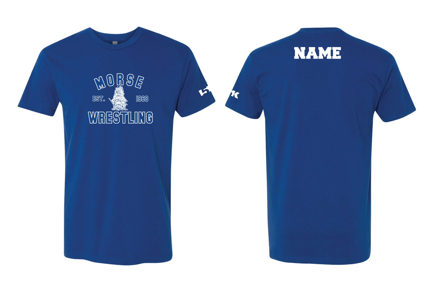 Morse Wrestling Cotton Crew Tee - Royal
