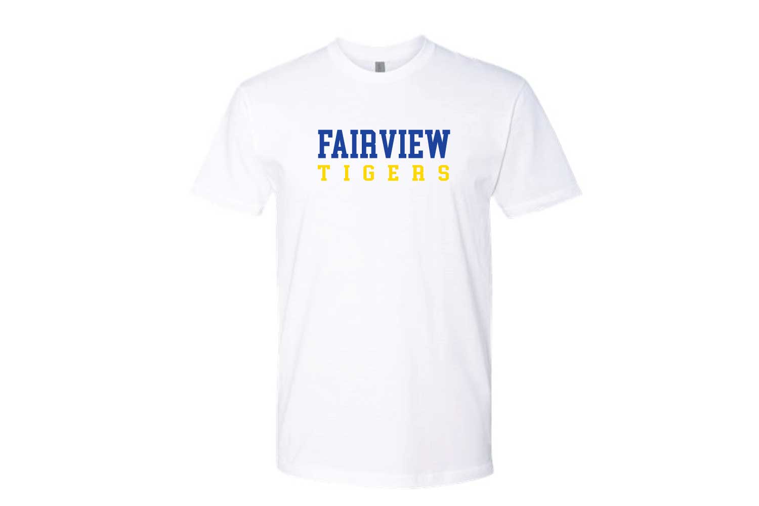 Fairview Public Schools Cotton Crew Tee - Design 4 - White