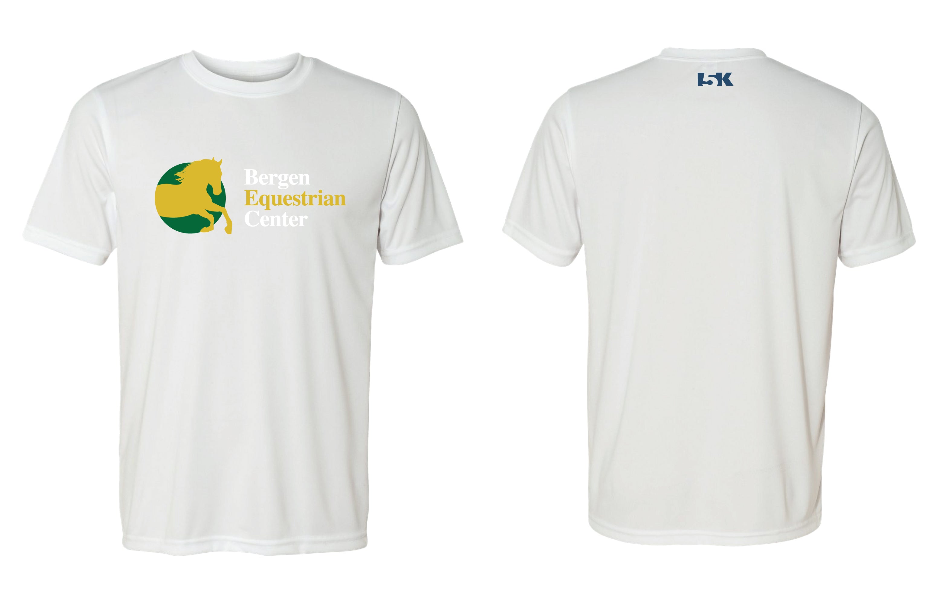 Bergen Equestrian Cotton Crew Tee - White