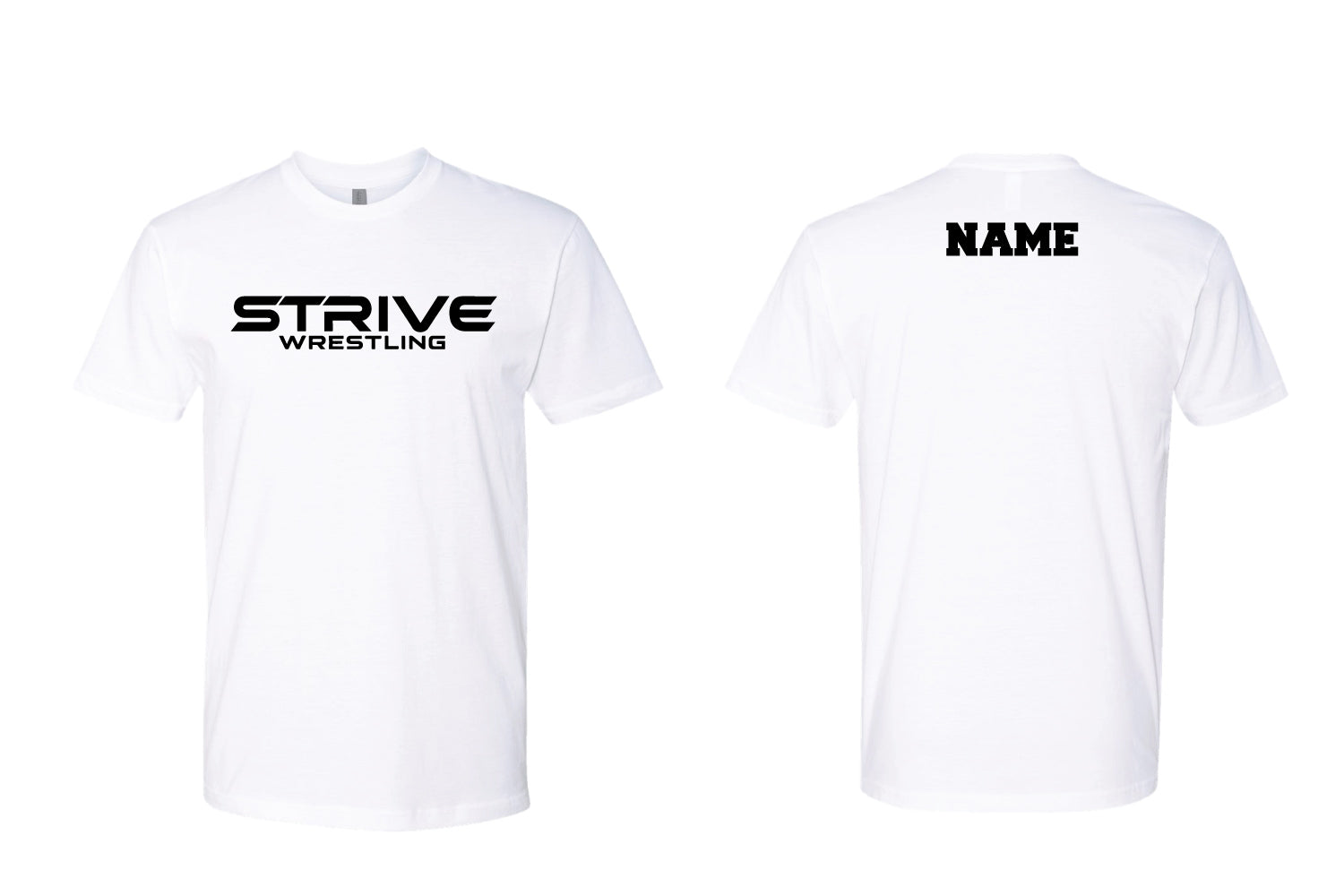 Strive Wrestling Cotton Crew Tee - White