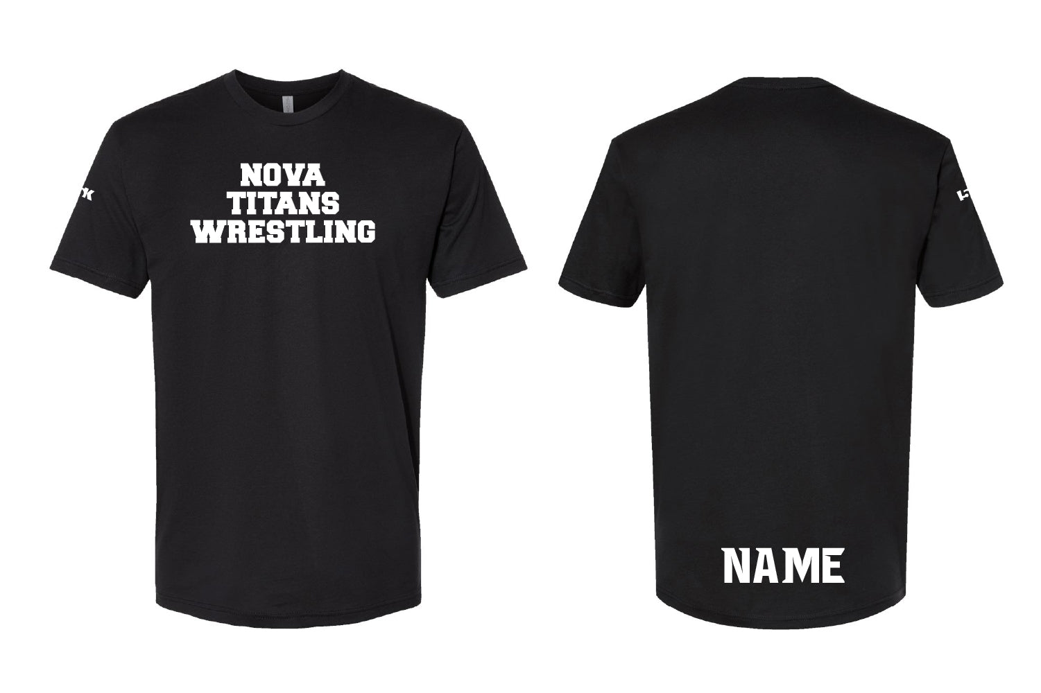 Nova Titans Wrestling Cotton Crew Tee - Black