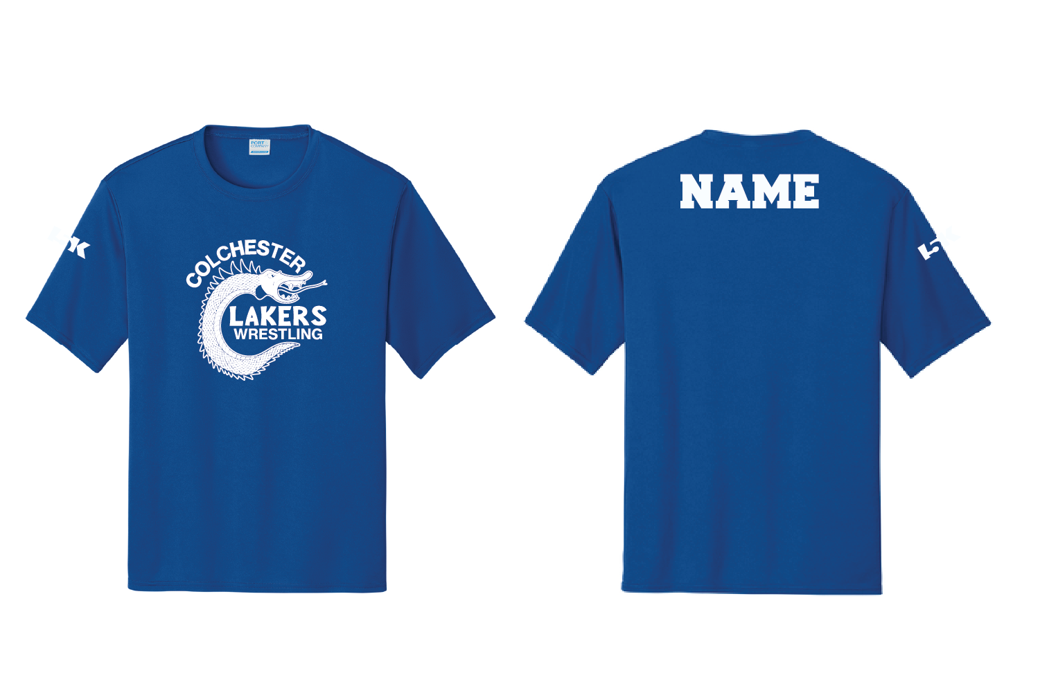 Lakers Wrestling Dryfit Performance Tee - Royal